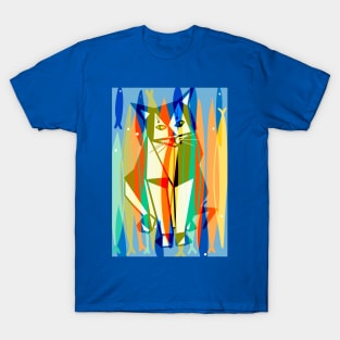 Cat With Packed Sardines in Orange Colorway T-Shirt